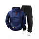 Men's Casual Solid Color Hooded Sweatshirt And Pants Set 54142080Y