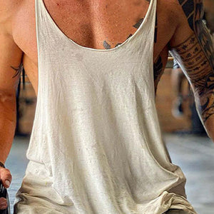 Lässige Fitness-Tanktops aus Baumwolle für Herren 