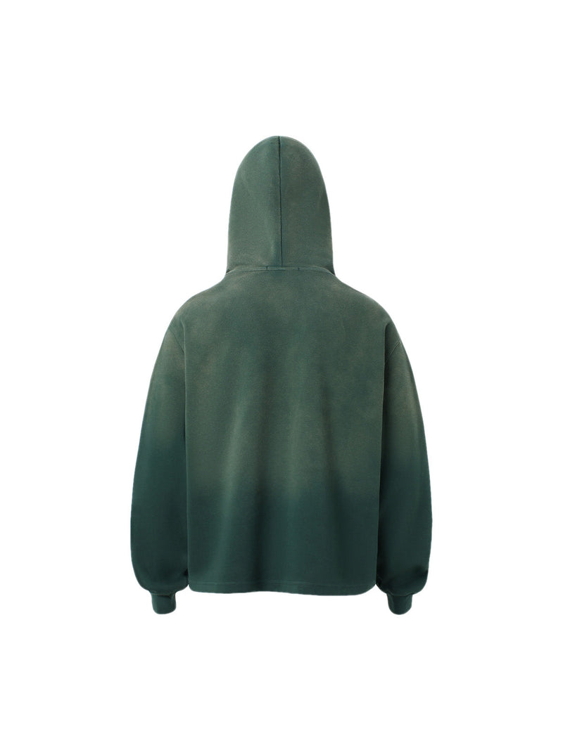 Gradient Blur Letter Hoodie