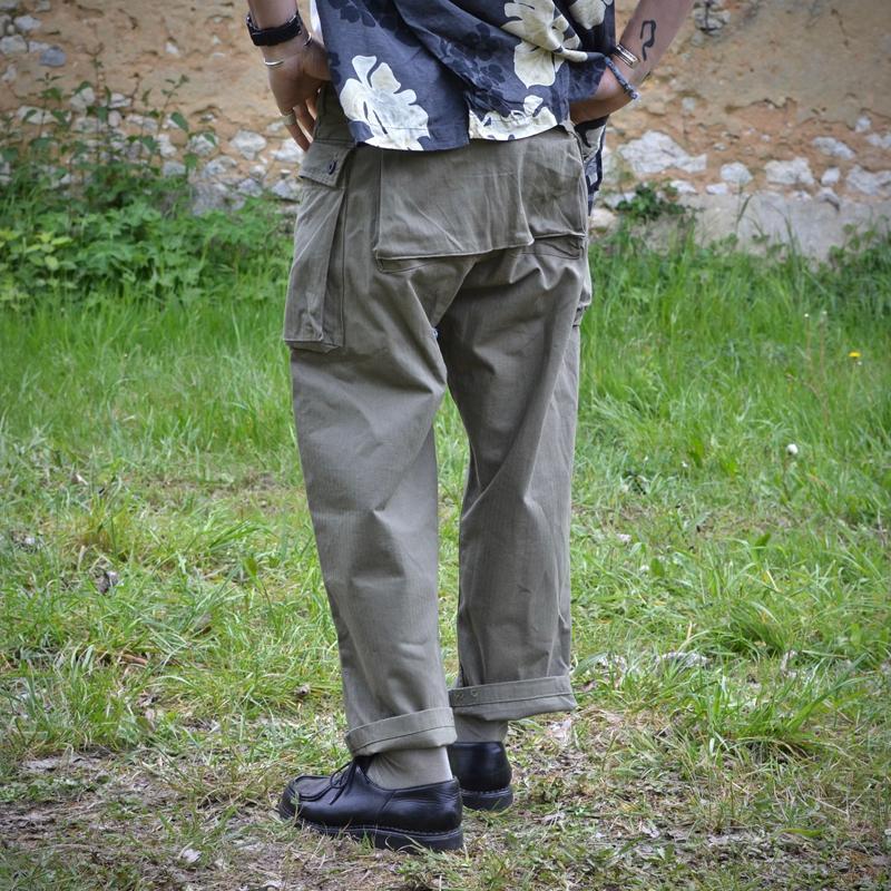 Pantalones cargo holgados de pierna recta con múltiples bolsillos vintage para hombre