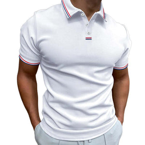 Men's Slim Fit Cotton Polo Short Sleeve T-Shirt