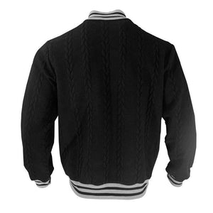 Lässige einreihige Strickjacke für Herren, Baseballjacke