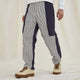 Herren Retro Casual Stitching Karierte Gestreifte Hose