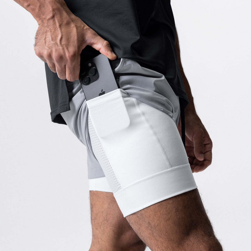 ESSENTIAL COLORFUL POCKET 2 IN 1 5'' INSEAM RUNNING SHORTS