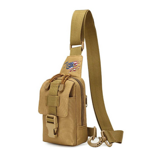 BOLSO DE HOMBRO INDIVIDUAL DE CICLISMO CON BANDERA DE EE. UU.