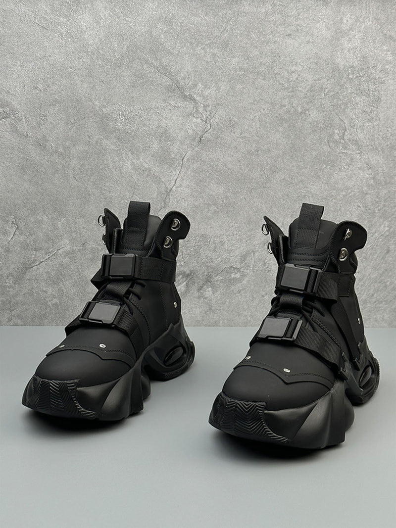 Dual-Strap Stealth Runner Boots