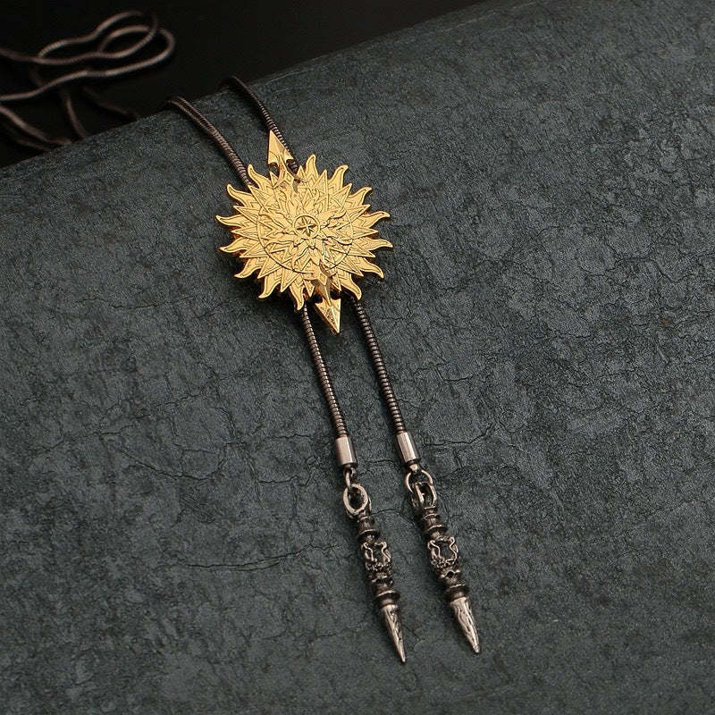 Verstellbare Bolo-Tie-Halskette aus Metall für Herren