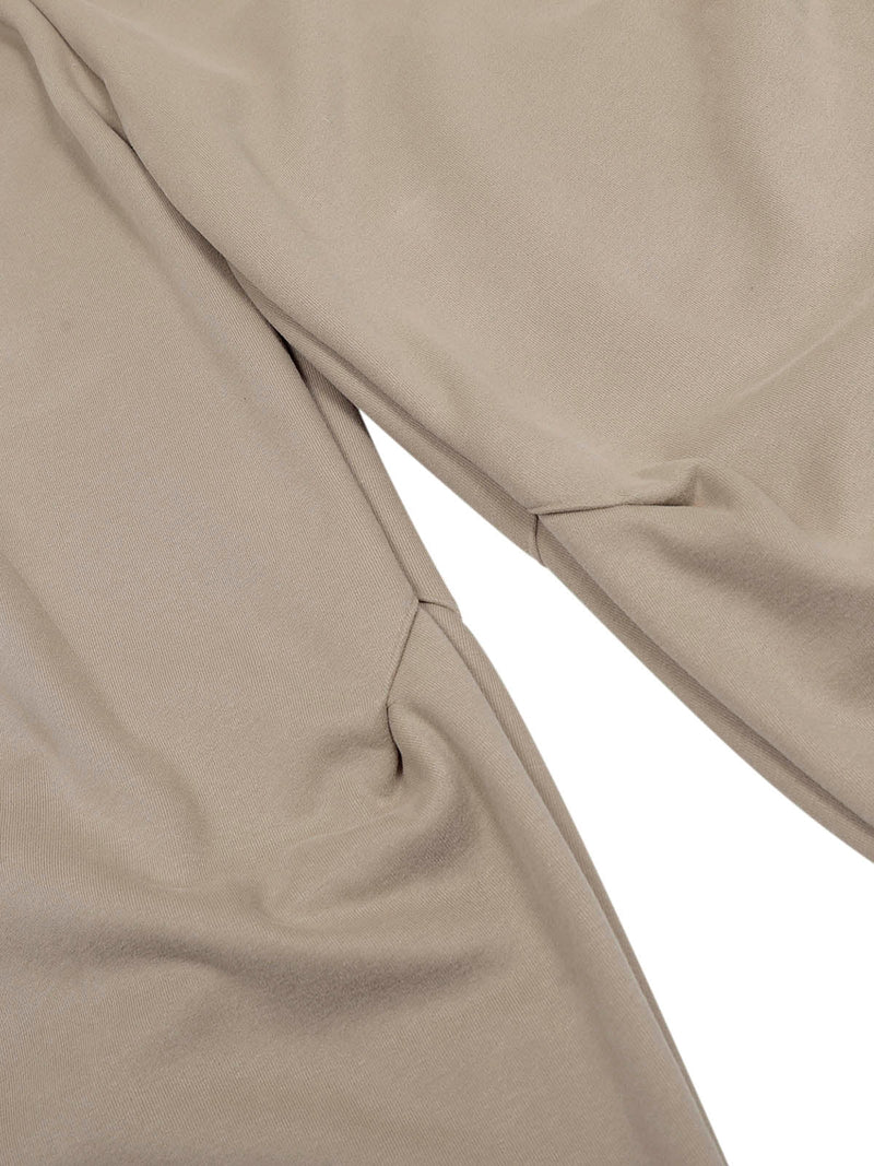 Drawstring Pleated Fleece Sweatpants