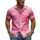Men's Classic Casual Spring Slim Fit Cotton Short Sleeve Shirt