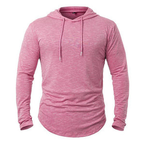 Sudadera con capucha de mezcla de algodón para hombre para actividades al aire libre