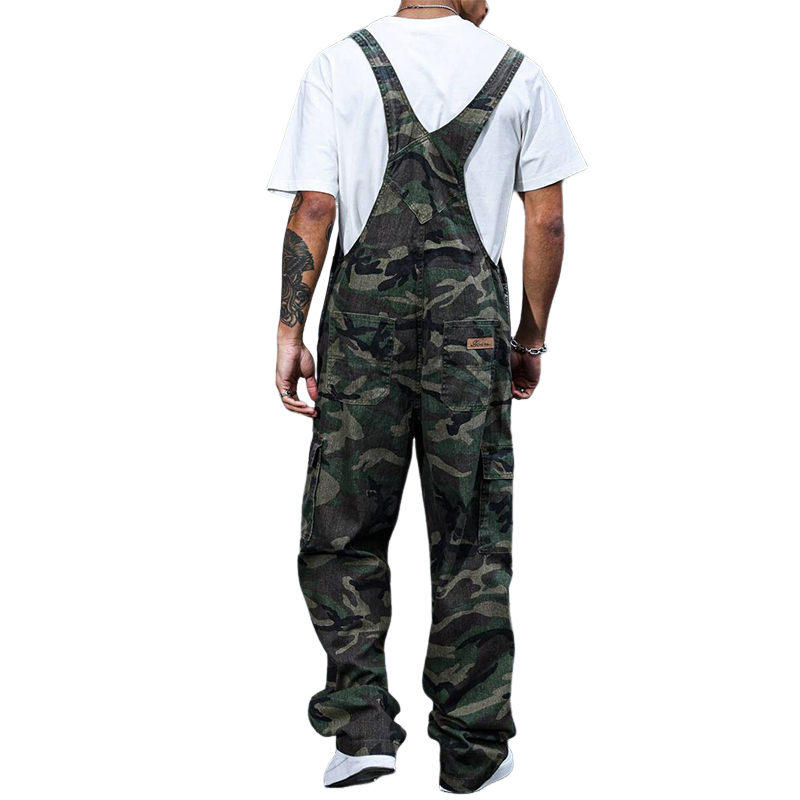 Men's Outdoor Camouflage Print Multi-Pocket Jumpsuit MTA2896C6X