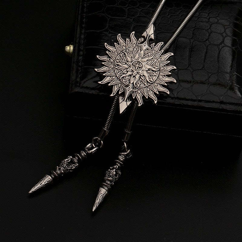 Verstellbare Bolo-Tie-Halskette aus Metall für Herren