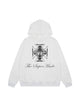 Street Cross Letters Print Hoodie