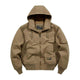 Men's Casual Cotton Loose Hooded Zipper Bomber Jacket