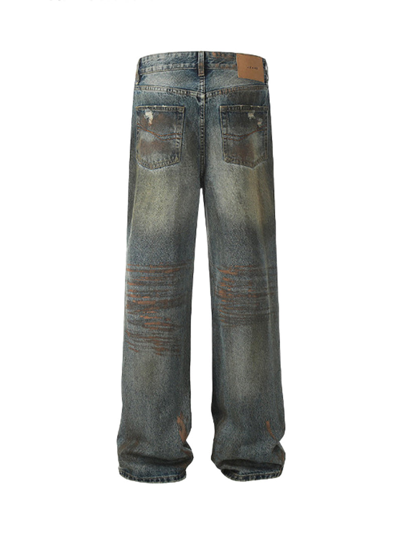 Ripped Flared Bootcut Jeans