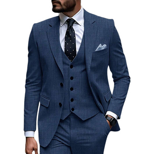 Men's Cotton And Linen Casual Business Blazers