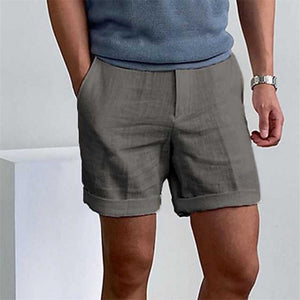 Vintage Leinen-Strandshorts für Herren