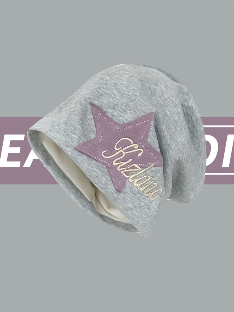 Star Embroidered Wrap Hat