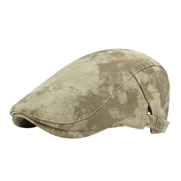 Men's British Retro Tie-dye Beret Hat