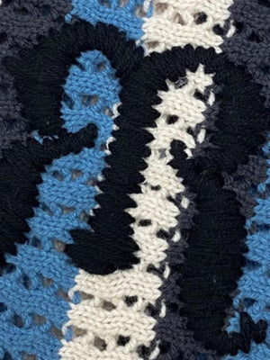 Gestreiftes, besticktes Kurzarmhemd 