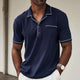 Men's Colorblock Lapel Short Sleeve Polo Shirt 48962120Z