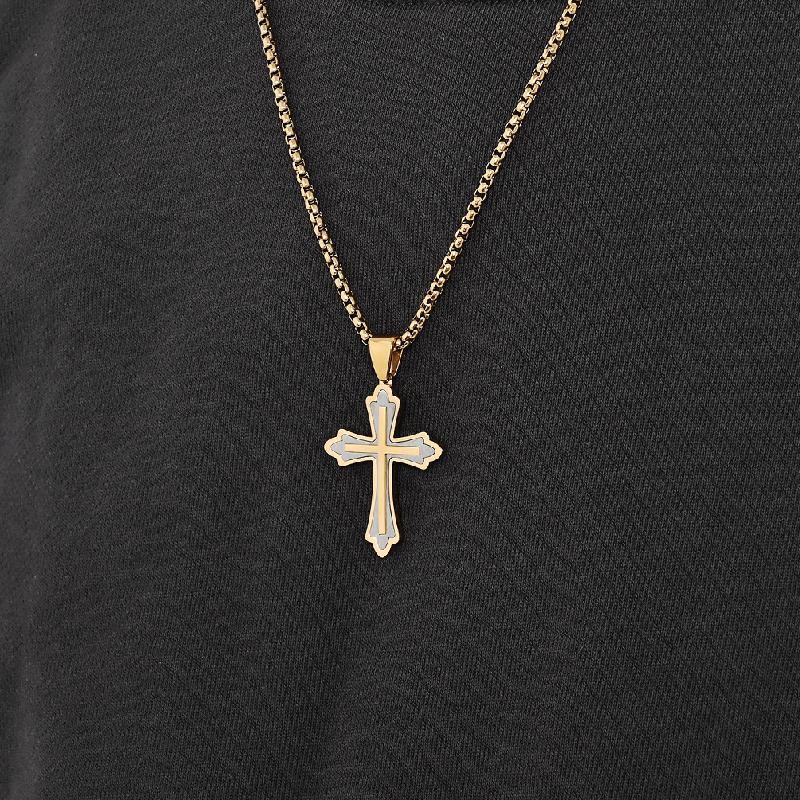 Retro Lässige Farblich passende Kreuz Halskette