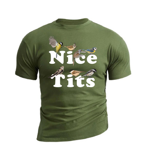 Baumwoll-T-Shirt mit „Nice Tits“-Grafik