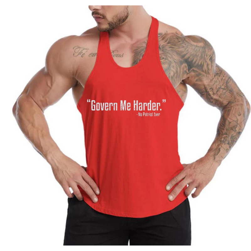 GOVERN ME HARDER  ESSENTIAL COTTONTANK TOP