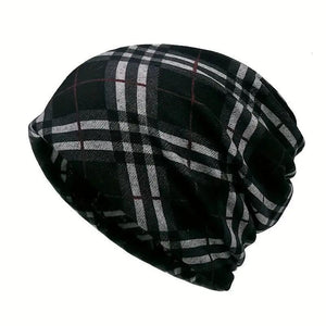 Gorro de cuello estampado de doble propósito para hombre