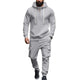 Men's Loose Sports Hooded Sweatshirt And Pants Set