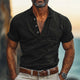 Men's Summer Basic Polo Neck Vintage Distressed T-Shirt MTA2771C7U