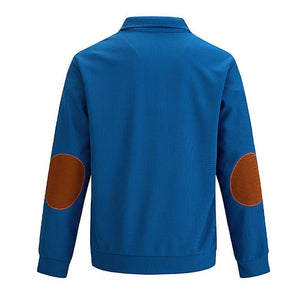 Sudadera informal de cuello alto con diseño de gofre para hombre para exteriores