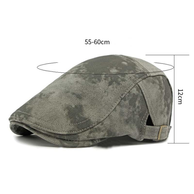 Men's British Retro Tie-dye Beret Hat