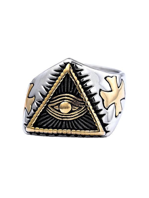 Triangle Eye Steel Ring