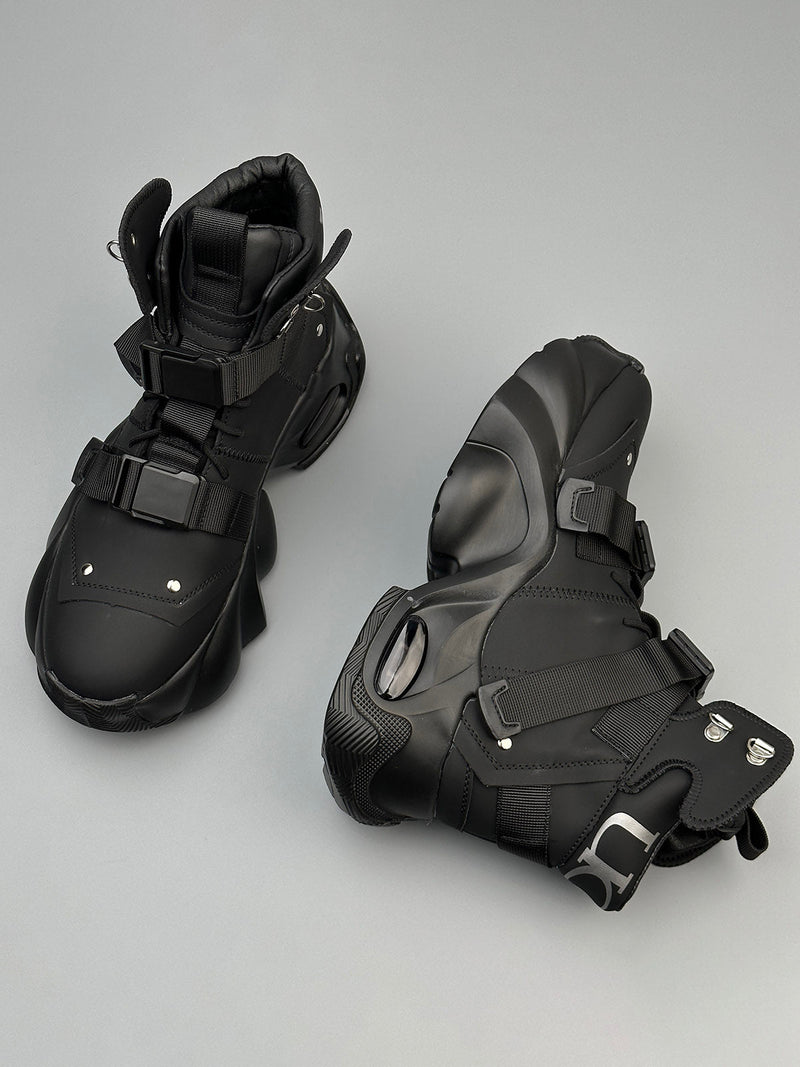 Dual-Strap Stealth Runner Boots