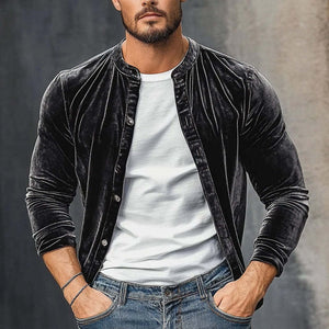 Men's Velvet Vintage Crew Neck Shirt