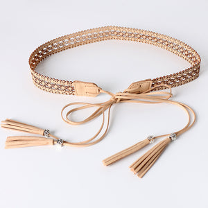 Cadena de cintura hueca de estilo étnico