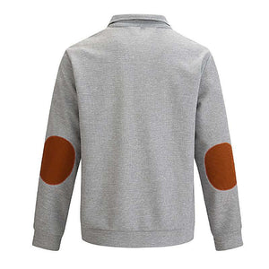 Sudadera informal de cuello alto con diseño de gofre para hombre para exteriores