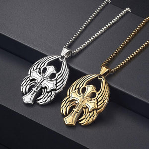 Collar vintage informal con alas cruzadas