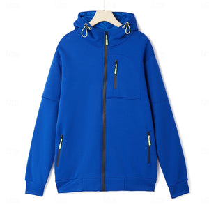 Sudadera con capucha y cremallera completa para hombre Sudadera con capucha de forro polar