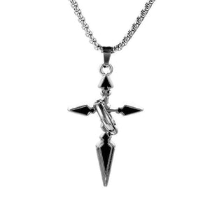 Collar casual retro con cruz