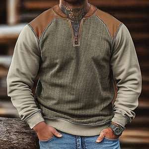 Herren Sweatshirt Viertelreißverschluss Sweatshirt Khaki Halbreißverschluss Einfarbig Tasche Sport &amp; Outdoor Alltag Feiertage Streetwear Cool Freizeit Winter Frühling &amp; Herbst Kleidung Bekleidung Kapuzenpullover Sweatshirts