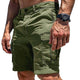 Men's Solid Color Multi-Pocket Cargo Shorts