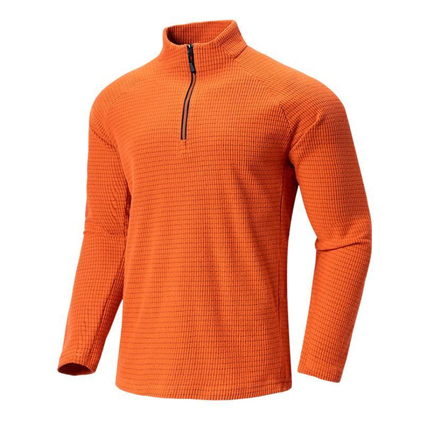 Sudadera cálida de polar con cuello alto para hombre