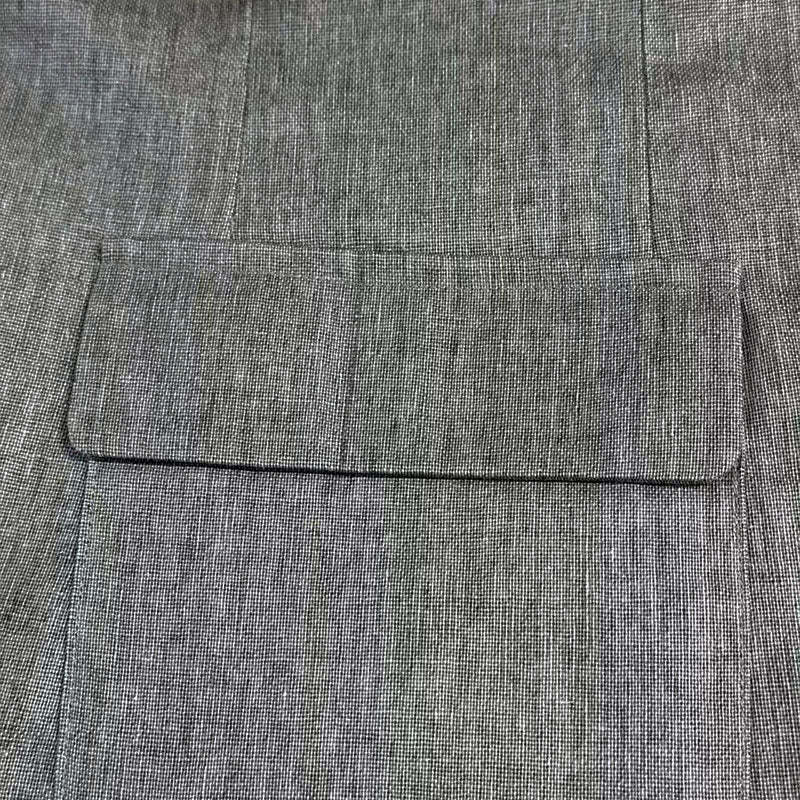 Men's Casual Cotton Linen Notch Lapel Single-breasted Slim-fit Blazer