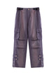 Street Metal Button Casual Pants