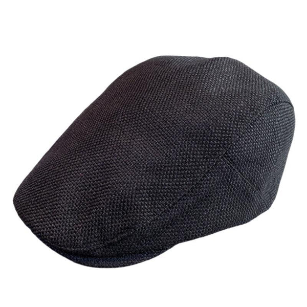Boina vintage de algodón y lino para hombre