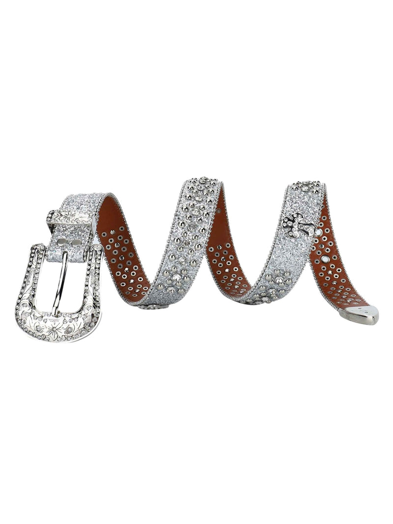 Studded Rhinestone Belt