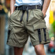 Pantalones cortos cargo informales impermeables con bolsillos grandes para hombre