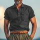 Men's Summer Comfort Distressed Polo Neck T-Shirt MTA2752C8U